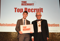 Aidan Morris (left) was named as the top recruit for 2019 by Inverclyde Provost Martin Brennan